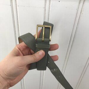 Carl Michaels sage green cowhide belt size 34